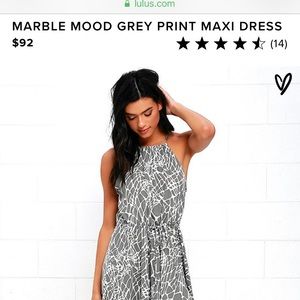 Marble Grey Maxi Dress